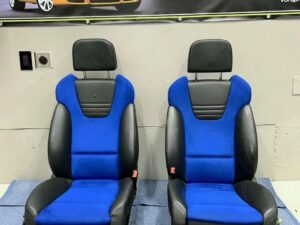 Nogaro blue alcantara seats off b6 Audi s4.
