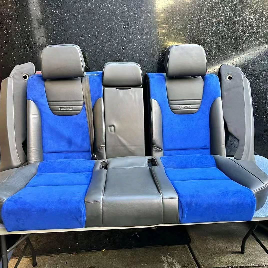 Nogaro blue alcantara seats off b6 Audi s4. - Image 5