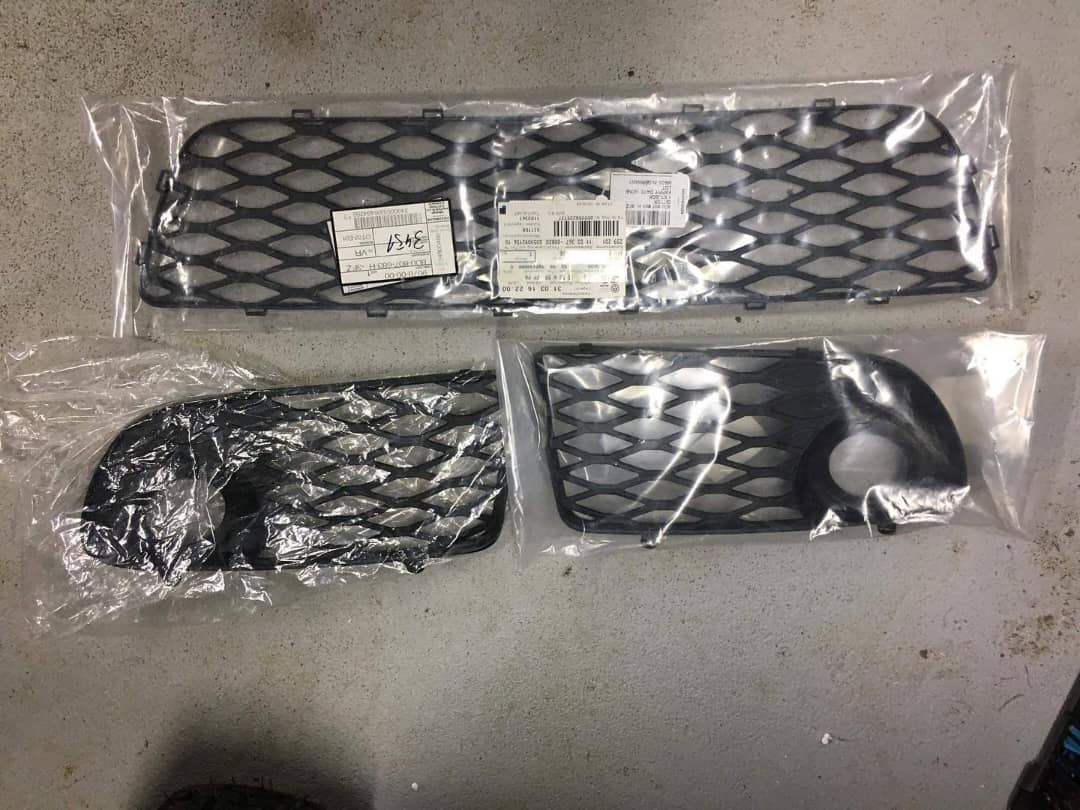 Brand new Oem B5 RS4 Front bumper grills